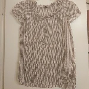 Gap ruffle collar top